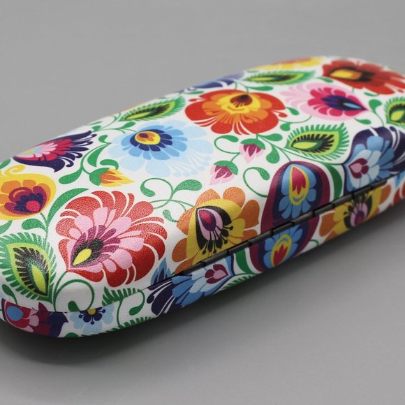 Eyeglasses case cover hard folklore design new - Picture 7 of 8